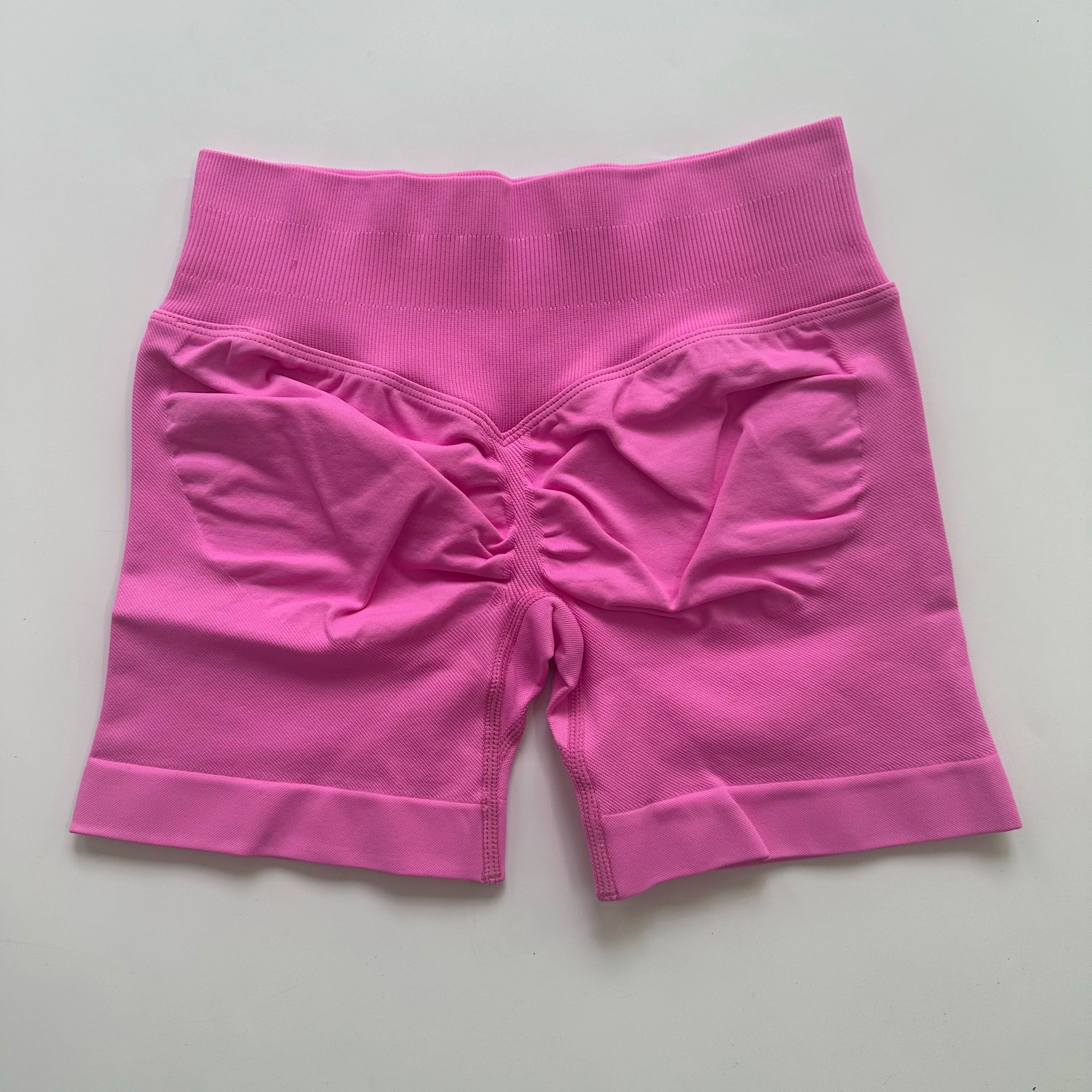 Yoga Shorts Low Ribbed Band Yoga Shorts Seamless Scrunch Bum