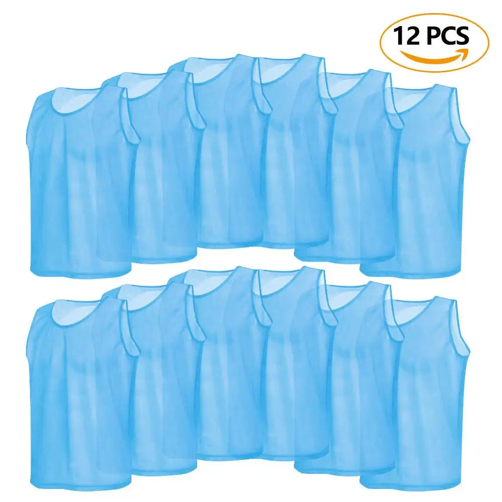 6 12 PCS Adults Children Soccer Training Vest Football