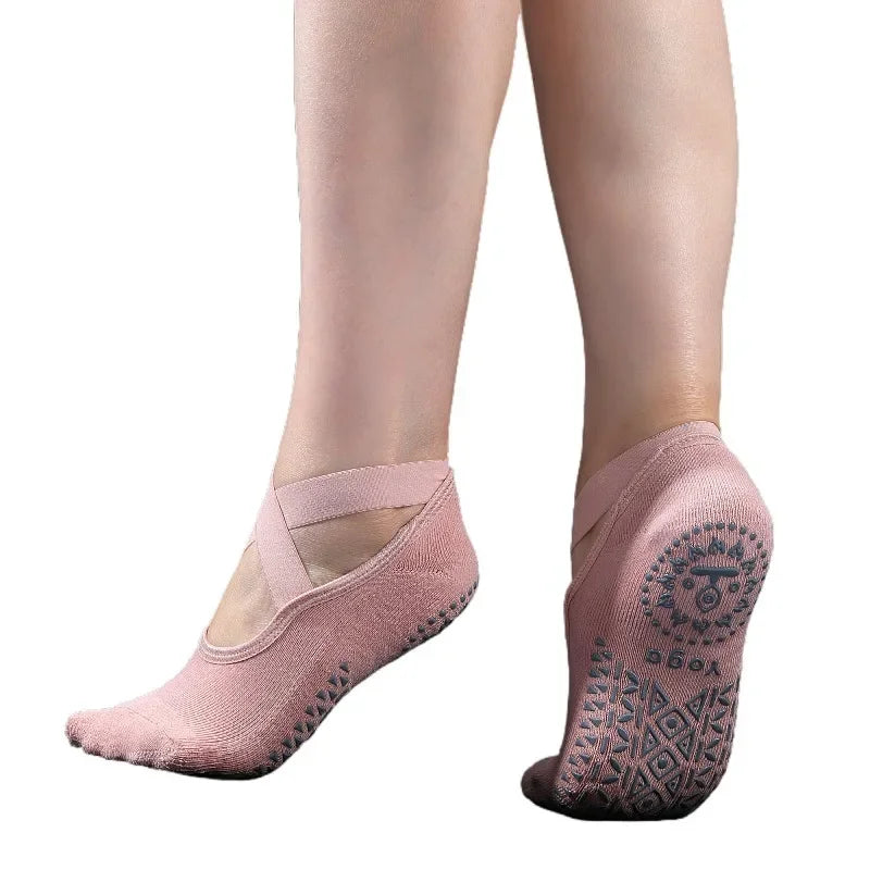 Women Yoga Socks Anti Slip Bandage Sports Ladies Girls