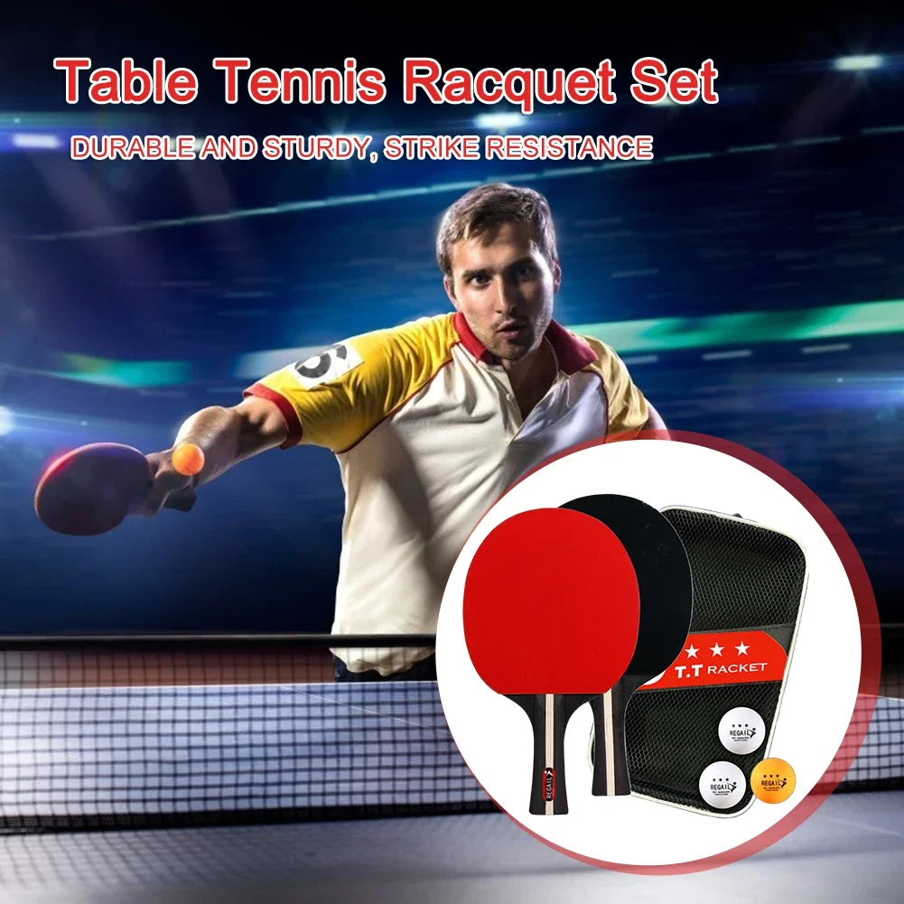 Table tennis paddle professional training 2 bat 3 ball table
