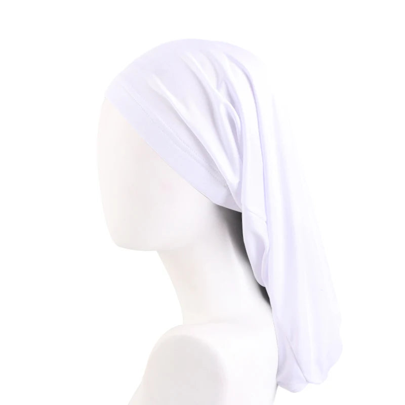 New Men Braids Dreadlocks Night Sleep Cap Long Tail Bonnet
