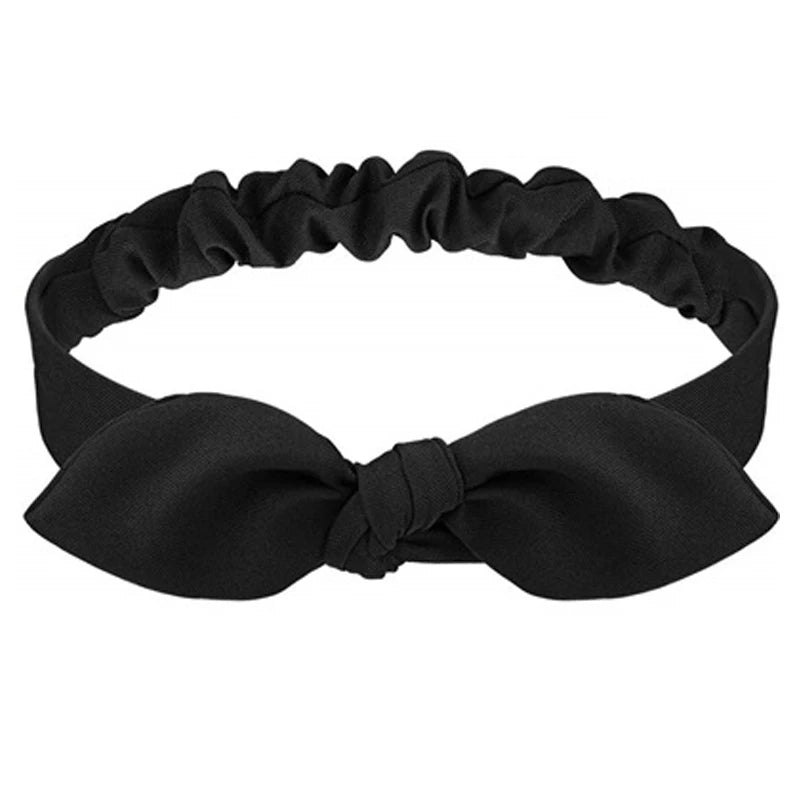 New Boho Women Soft Solid Print Headbands Vintage Cross Knot