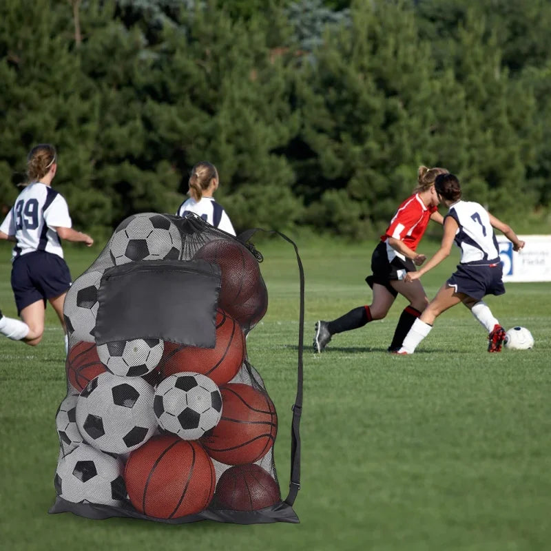 Soccer Ball Mesh Bag Backpack Extra Large Football Storage
