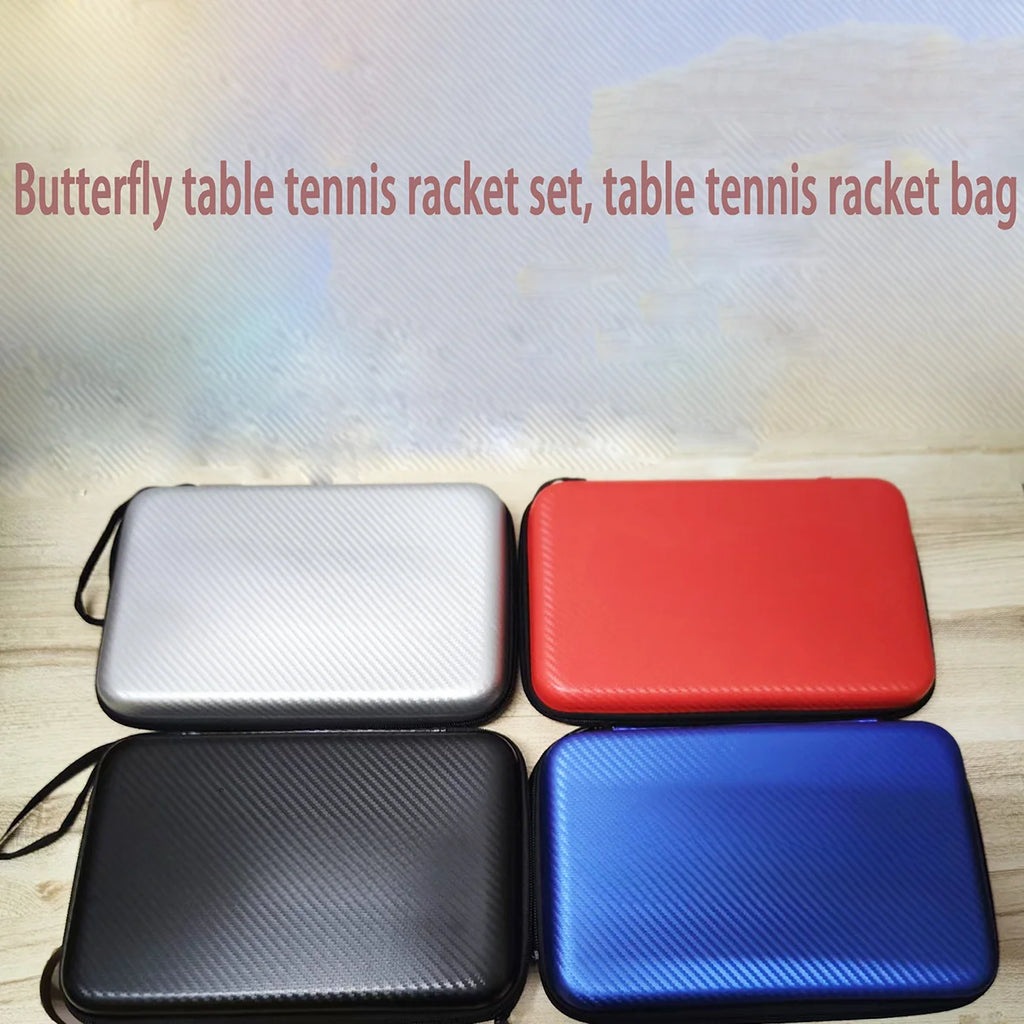 Table Tennis Racket Bag EVA Square Shaped Ping Pong Box Case Waterproof Professional Portable Sports Racket Bag