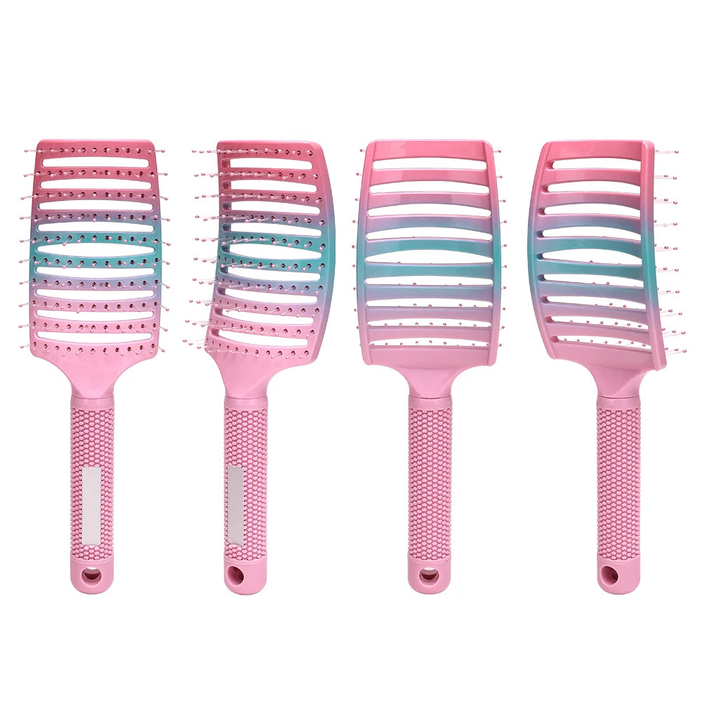 Barber Hair Brush Scalp Massage Comb Women Nylon Pig