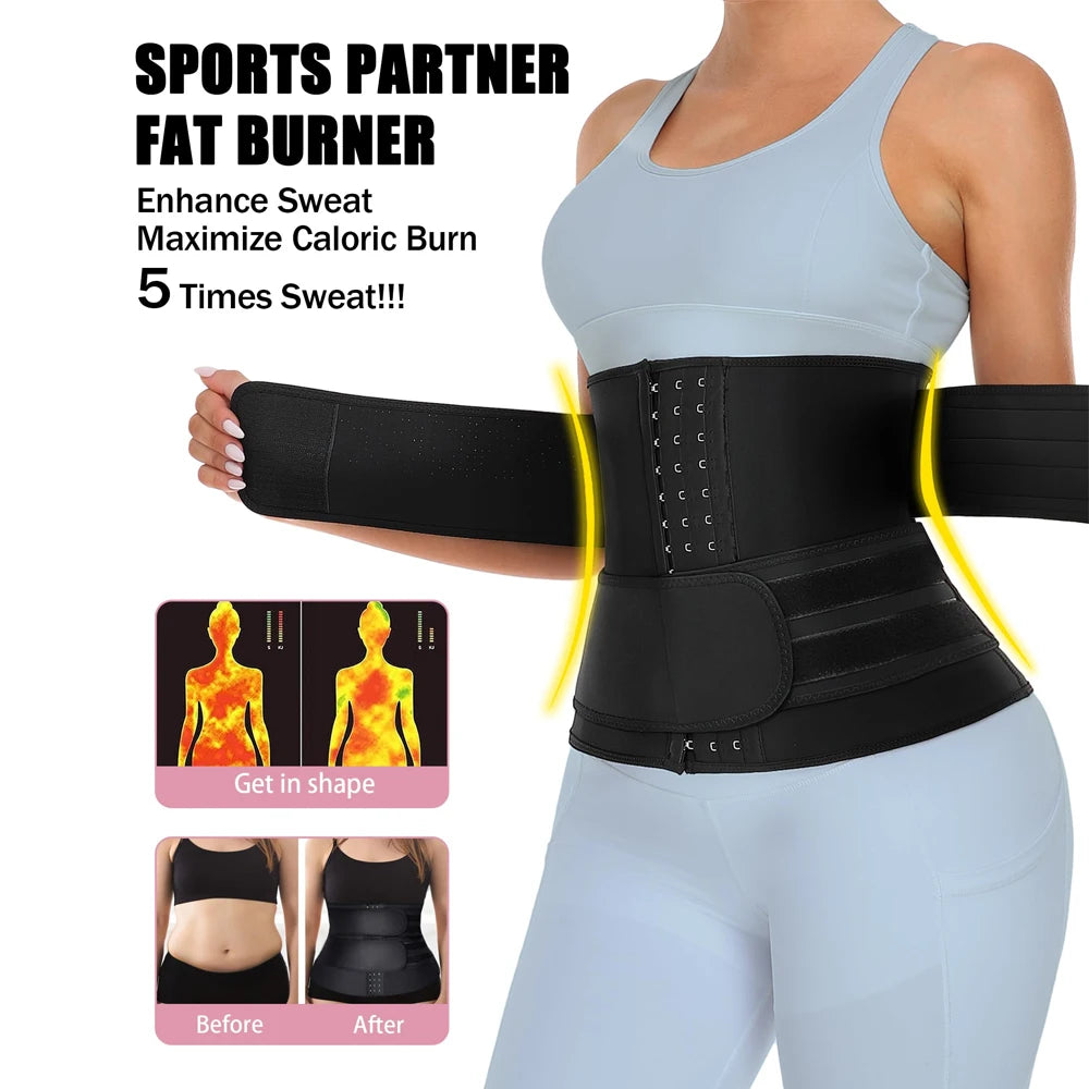 1PCS Women Men Waist Trainer Belt Tummy Control Workout