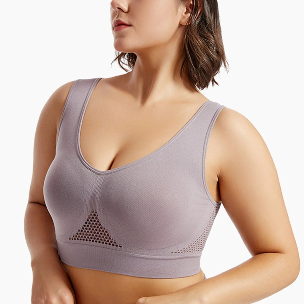 Beautiful Back Sports Bra Shockproof Running Fitness