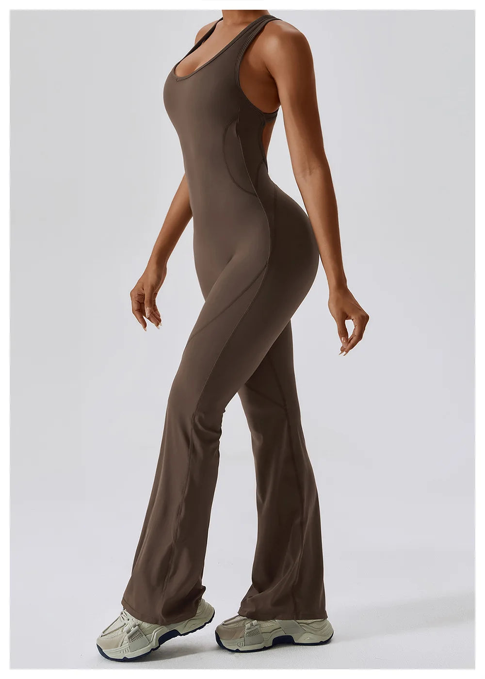 Solid Yoga Jumpsuit One Piece Outfit Fitness Bodysuit