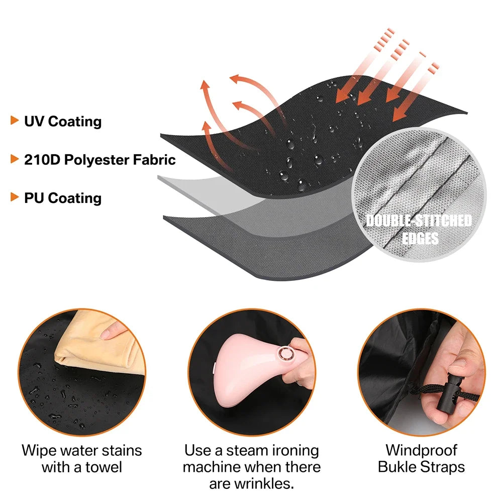 Garden Furniture Cover Air Vent Waterproof Windproof Anti-UV
