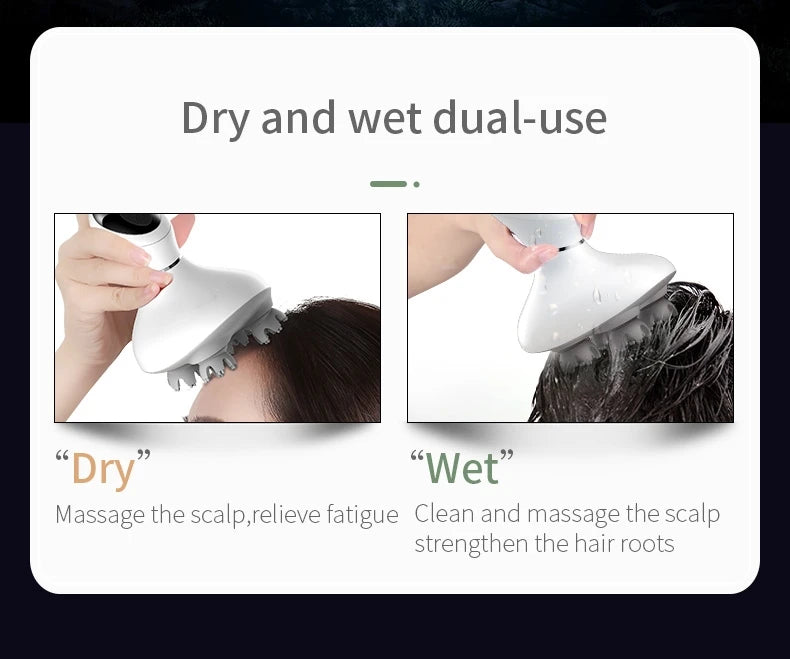 Head Massager Scalp kneading Vibration Waterproof Electric