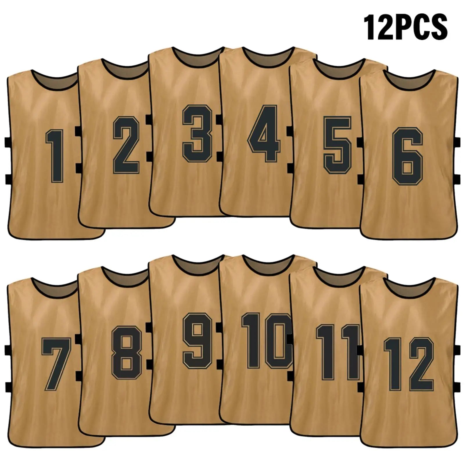 6 12PCS Kid s Football Pinnies Quick Dry Soccer Jersey Youth