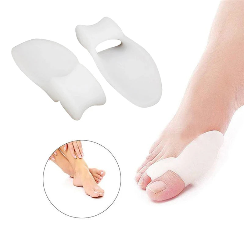 1pair Silicone Gel Thumb Corrector Bunion Little Toe