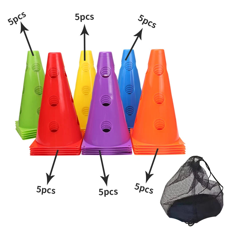 12PCS 18PCS 24PCS 30PCS 36PCS Durable Mark Cones Football