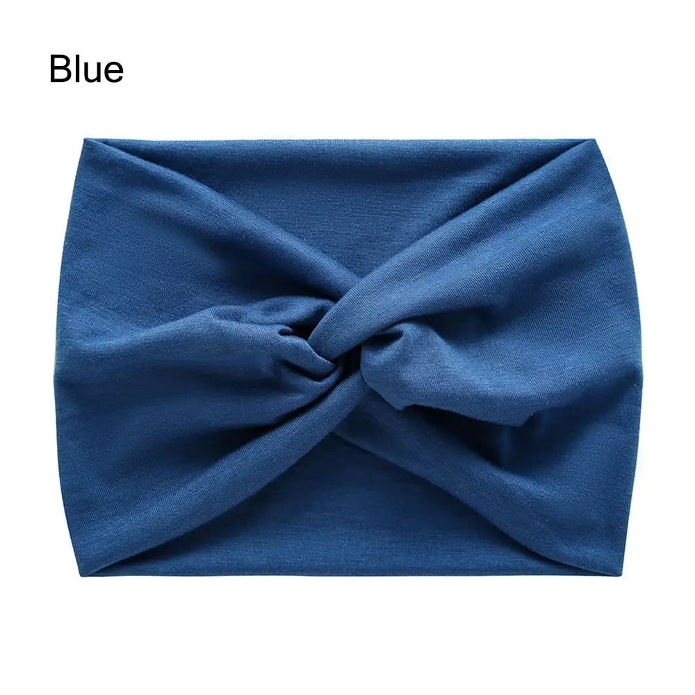 Fashion Colorful Wide Headbands Women Extra Large Turban