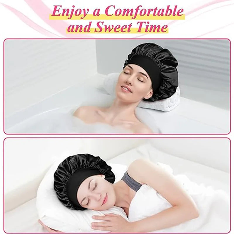 Hair Bonnet Sleeping Silk Hat Satin Hat Hair Night To Sleep