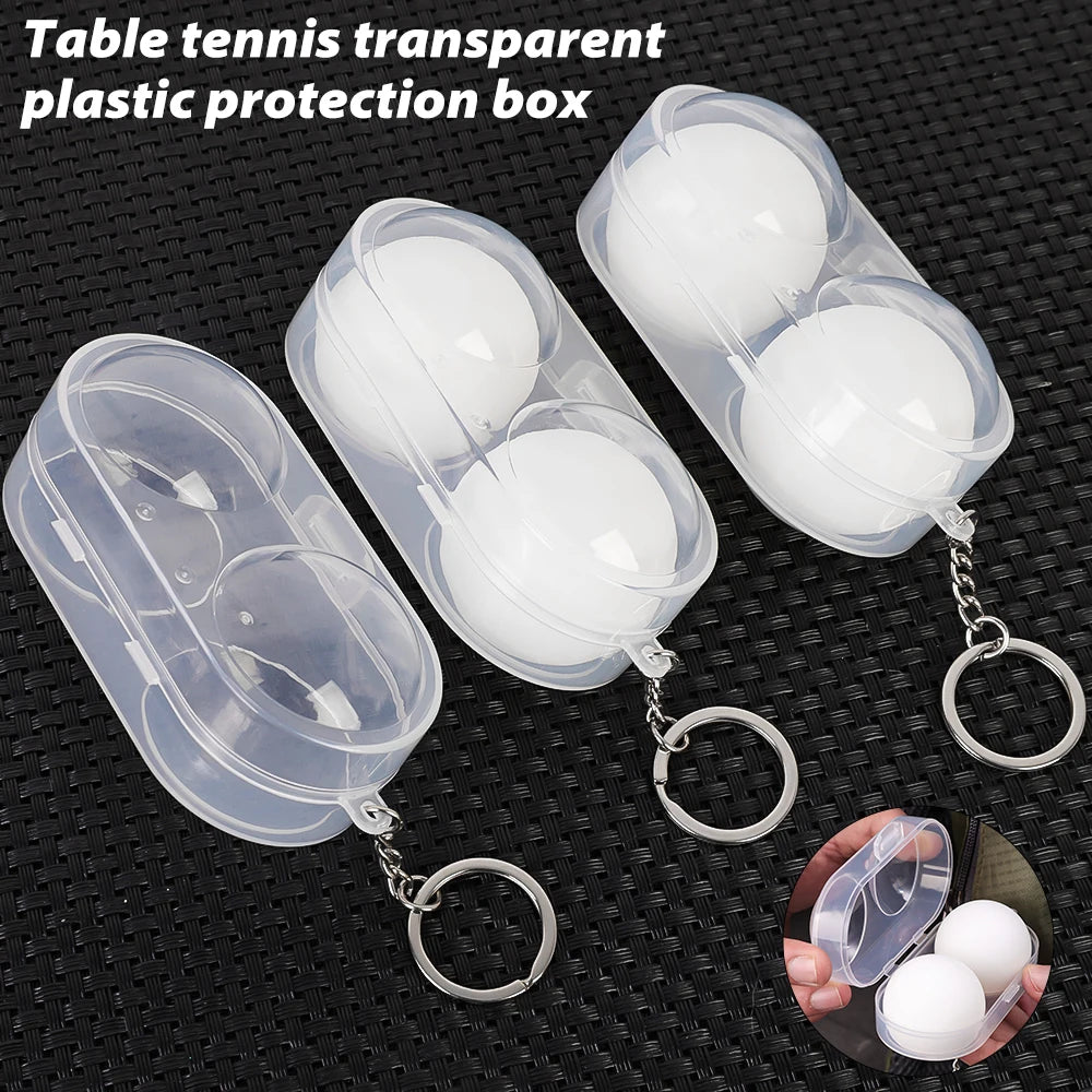 1-5pcs Table Tennis Ball Container Box Hard Plastic Case