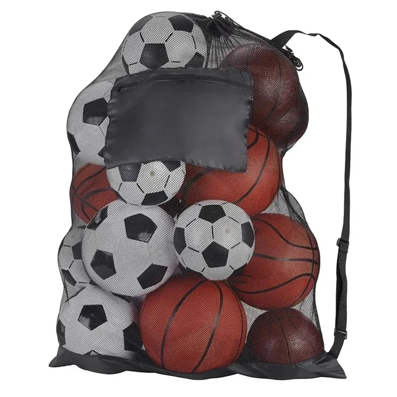 Soccer Ball Mesh Bag Backpack Extra Large Football Storage