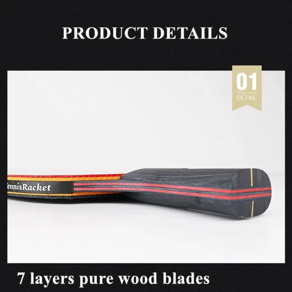 5 6 Star Table Tennis Racket 2PCS Professional Ping Pong