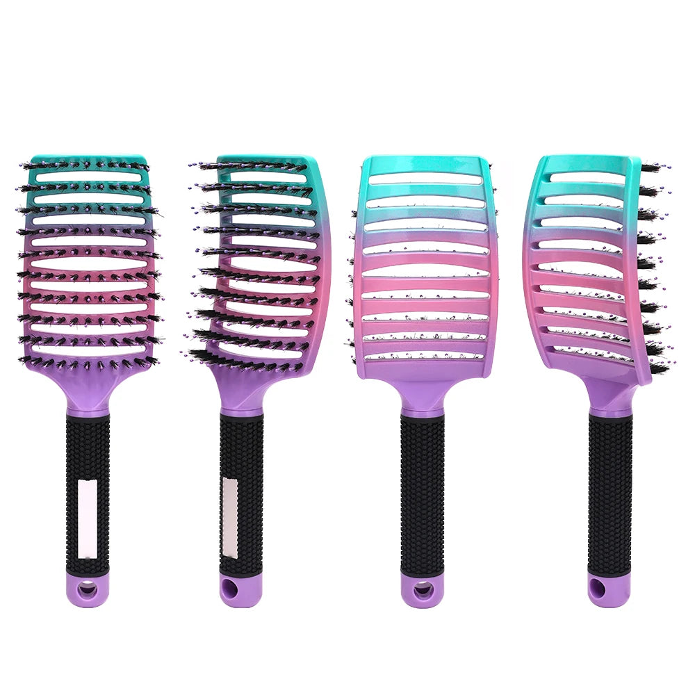 Barber Hair Brush Scalp Massage Comb Women Nylon Pig
