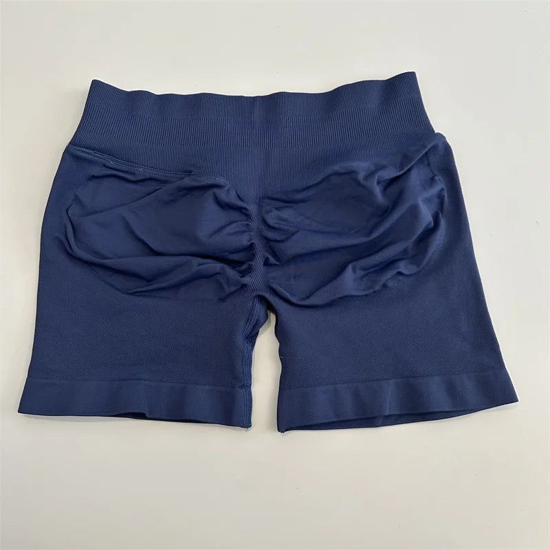 Yoga Shorts Low Ribbed Band Yoga Shorts Seamless Scrunch Bum