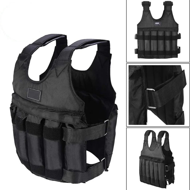 15-50kg Adjustable Weight Vest Weighted Fitness Training Set