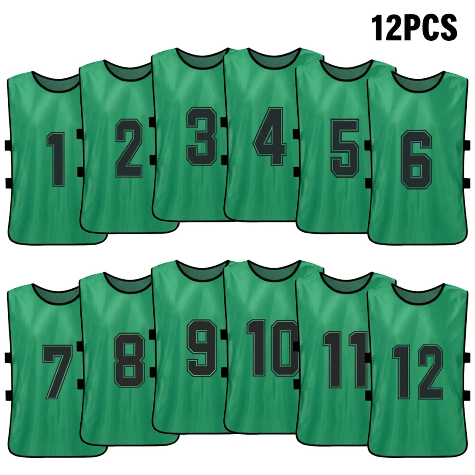 6 12PCS Kid s Football Pinnies Quick Dry Soccer Jersey Youth