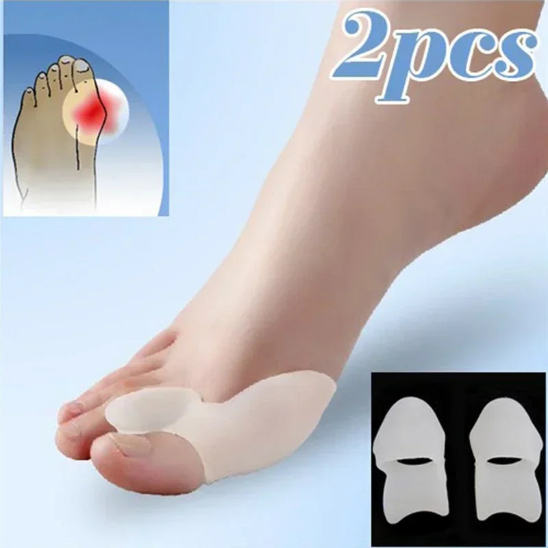 1pair Silicone Gel Thumb Corrector Bunion Little Toe