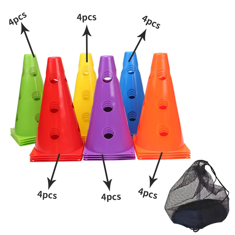 12PCS 18PCS 24PCS 30PCS 36PCS Durable Mark Cones Football