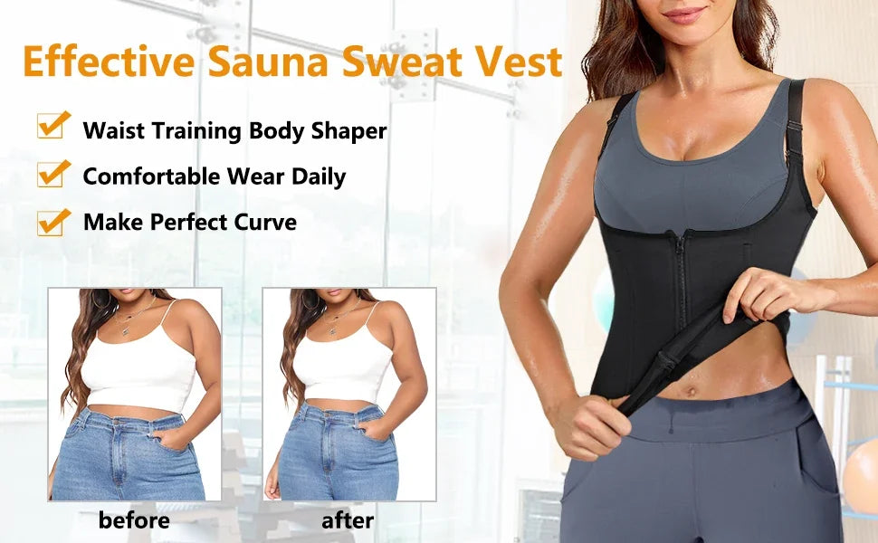 1Pcs Waist Trainer Women Corset Shapewear Zipper Women s
