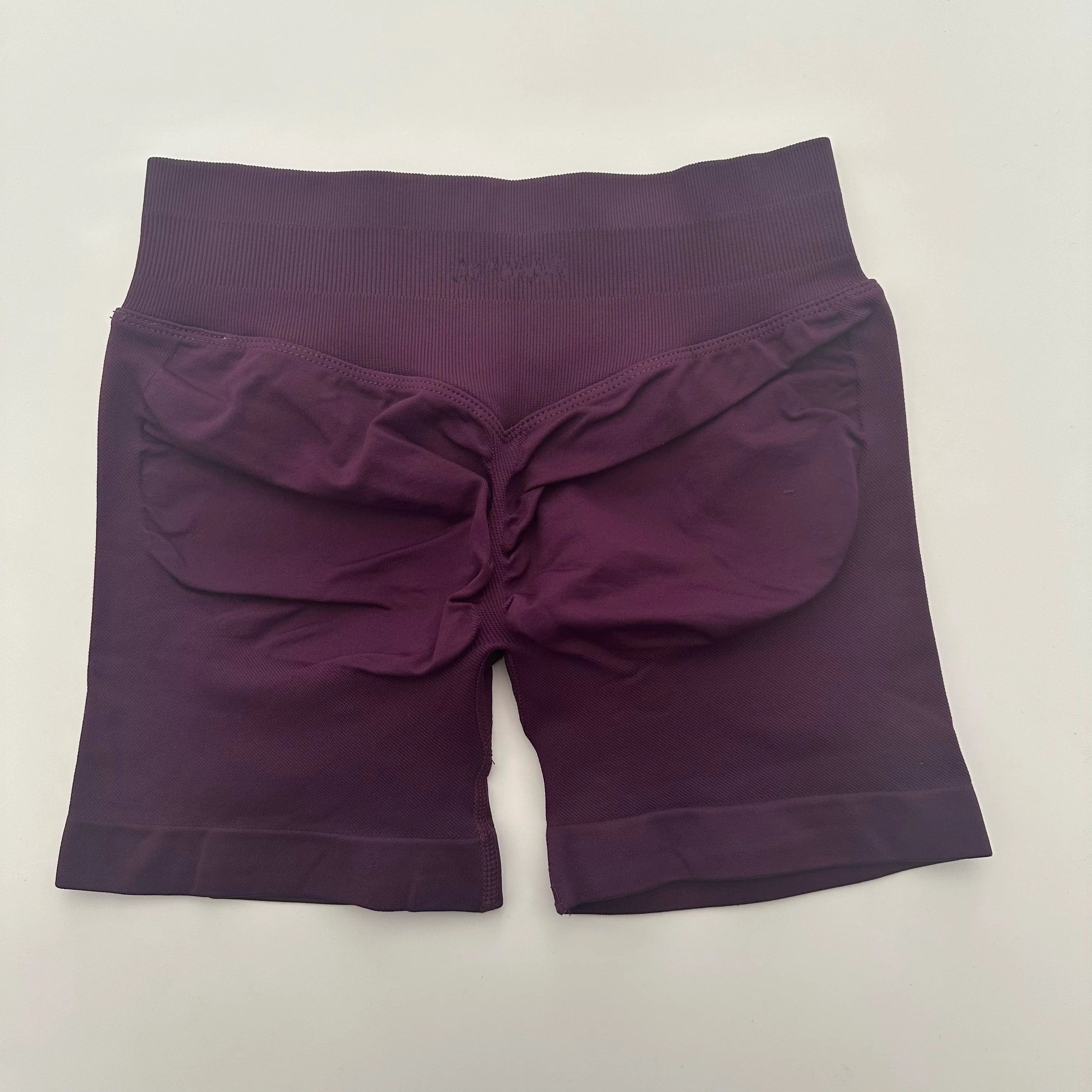Yoga Shorts Low Ribbed Band Yoga Shorts Seamless Scrunch Bum