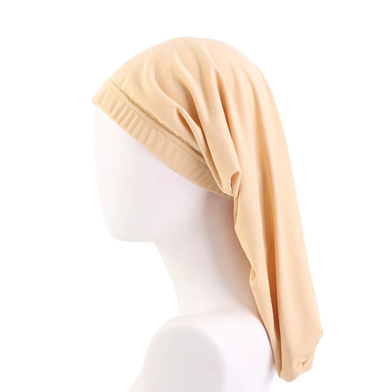 New Men Braids Dreadlocks Night Sleep Cap Long Tail Bonnet