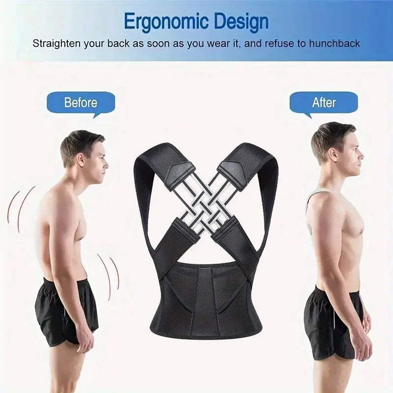 Back Brace Posture Corrector Women Men Shoulder Straightener
