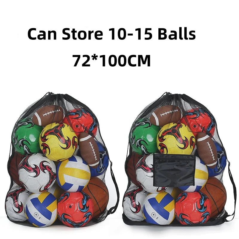 Soccer Ball Mesh Bag Backpack Extra Large Football Storage