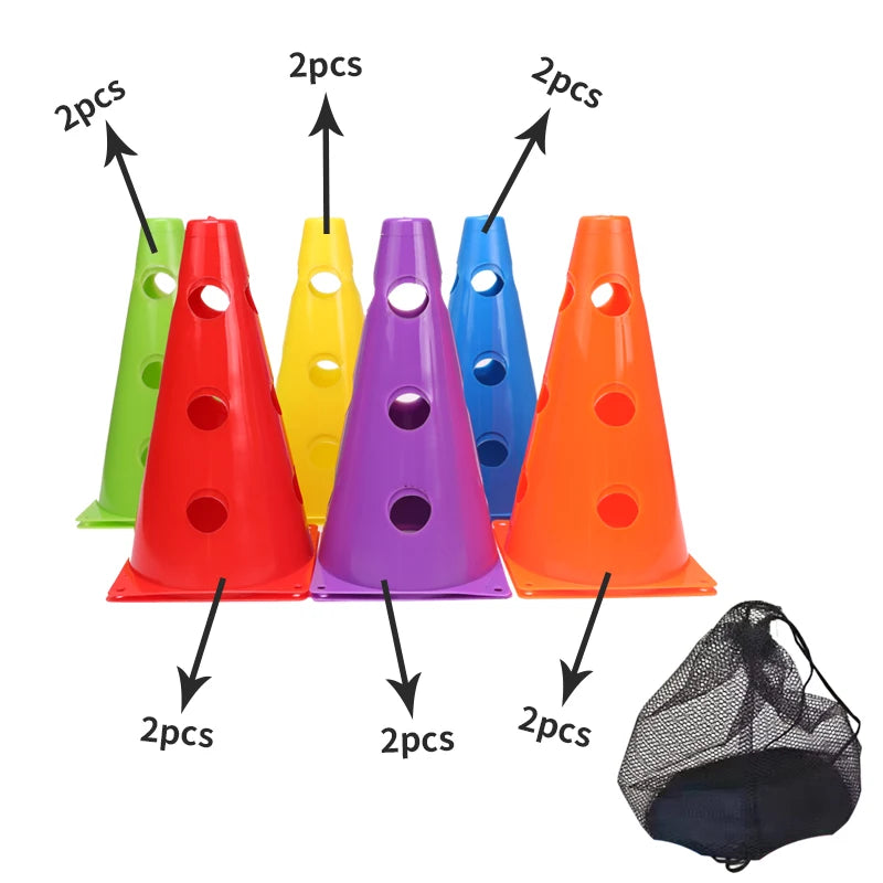 12PCS 18PCS 24PCS 30PCS 36PCS Durable Mark Cones Football
