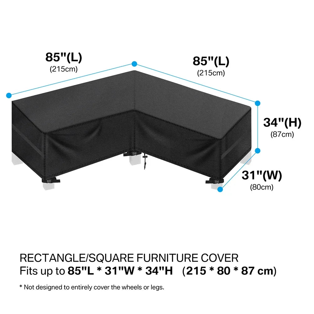 Garden Furniture Cover Air Vent Waterproof Windproof Anti-UV