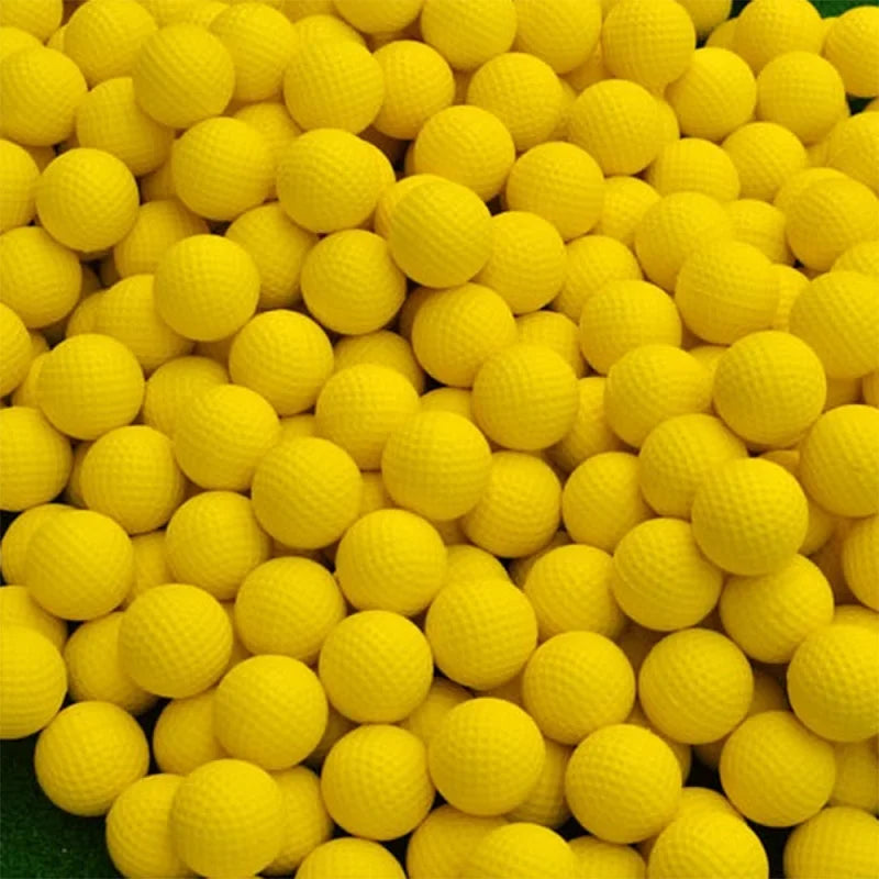 Hot Selling 20 Pcs PU Foam Golf Balls Yellow Sponge Elastic