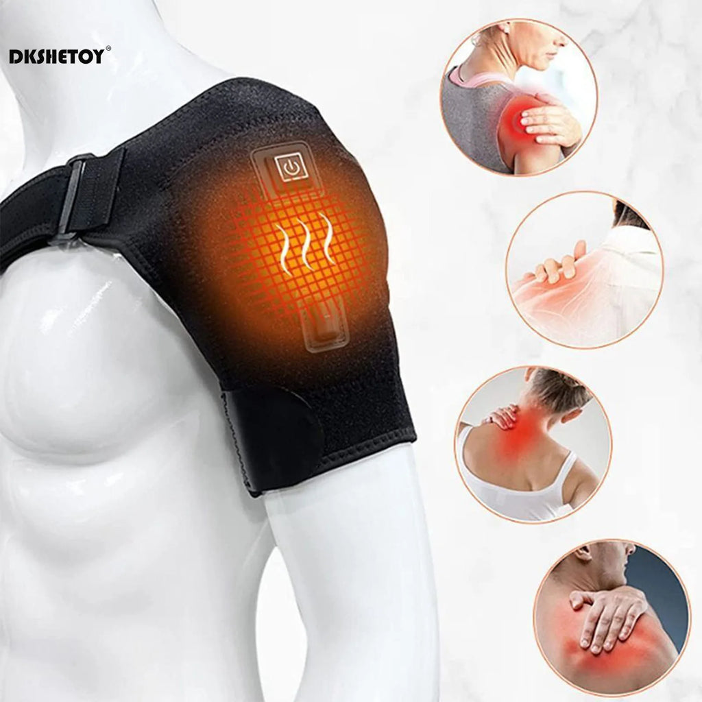 Electric Heating Shoulder Massage Braces USB Shoulder Back