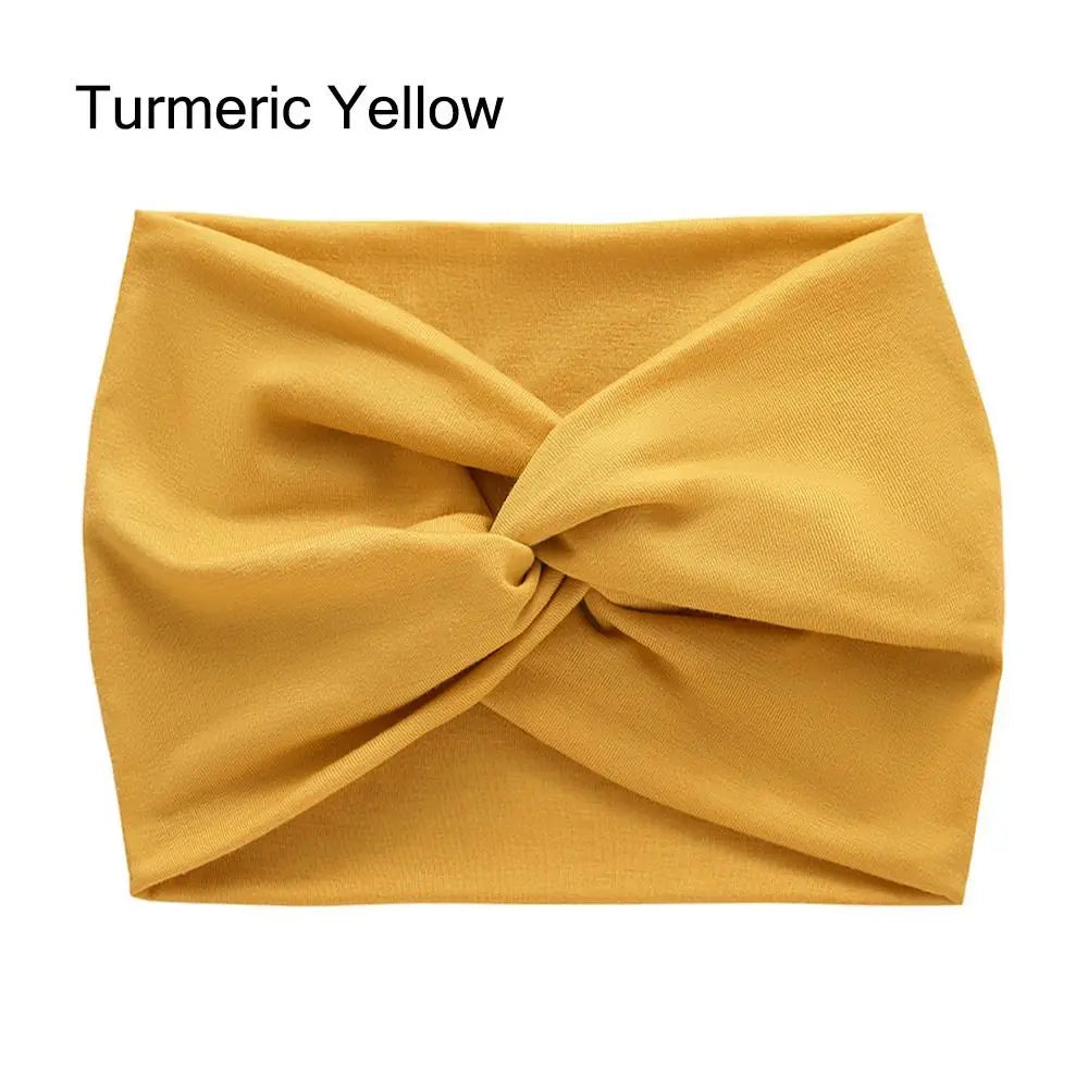Fashion Colorful Wide Headbands Women Extra Large Turban