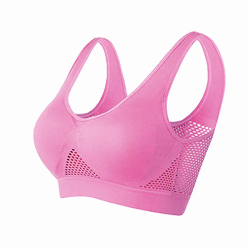 S-6XL Hollow Out Women Sport Bra Fitness Yoga Running Vest