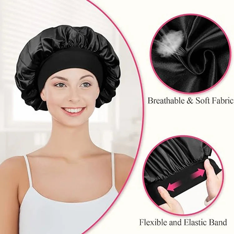 Hair Bonnet Sleeping Silk Hat Satin Hat Hair Night To Sleep