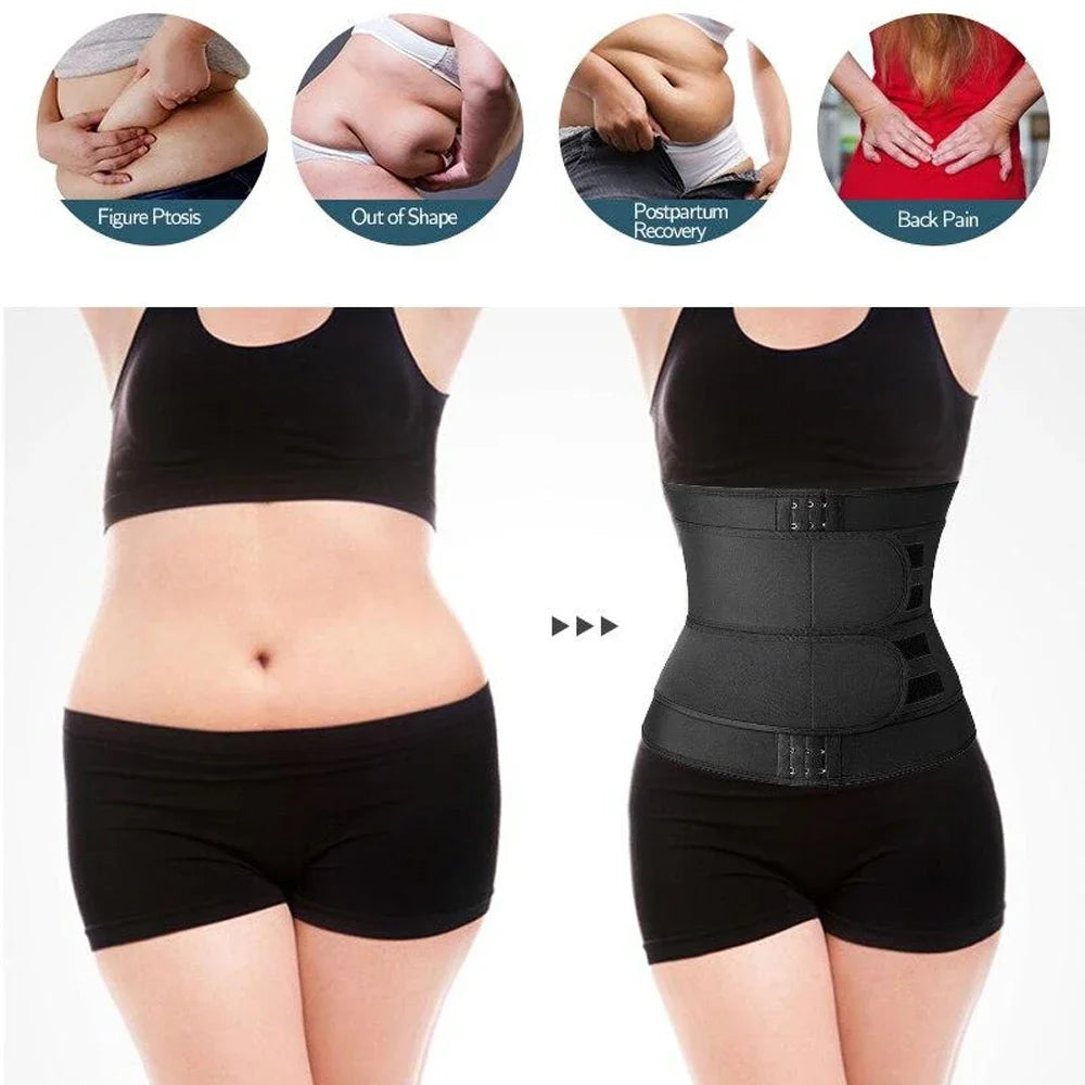 1PCS Women Men Waist Trainer Belt Tummy Control Workout