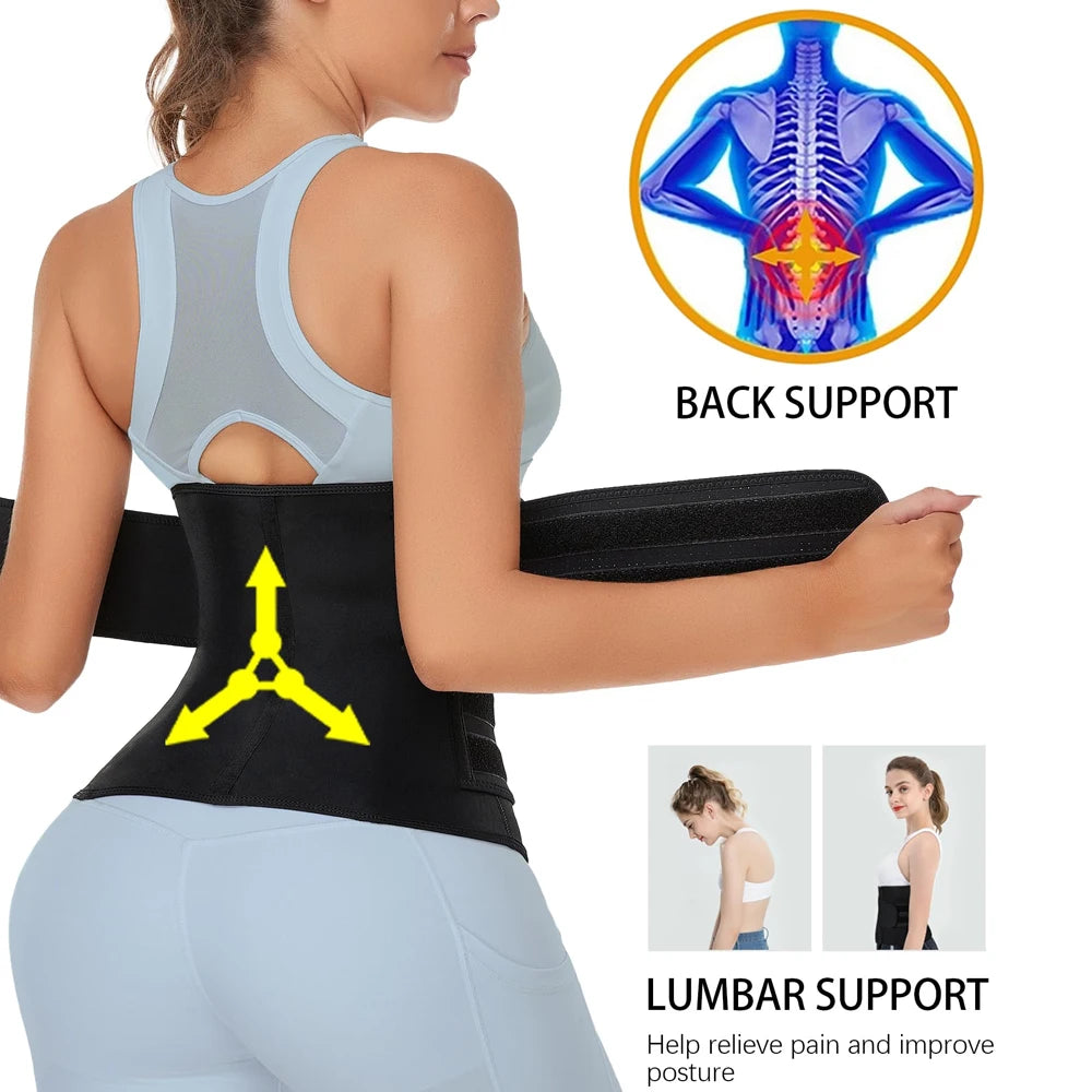 1PCS Women Men Waist Trainer Belt Tummy Control Workout