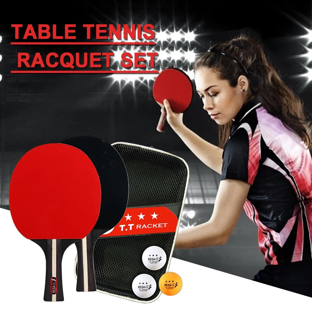 Table tennis paddle professional training 2 bat 3 ball table