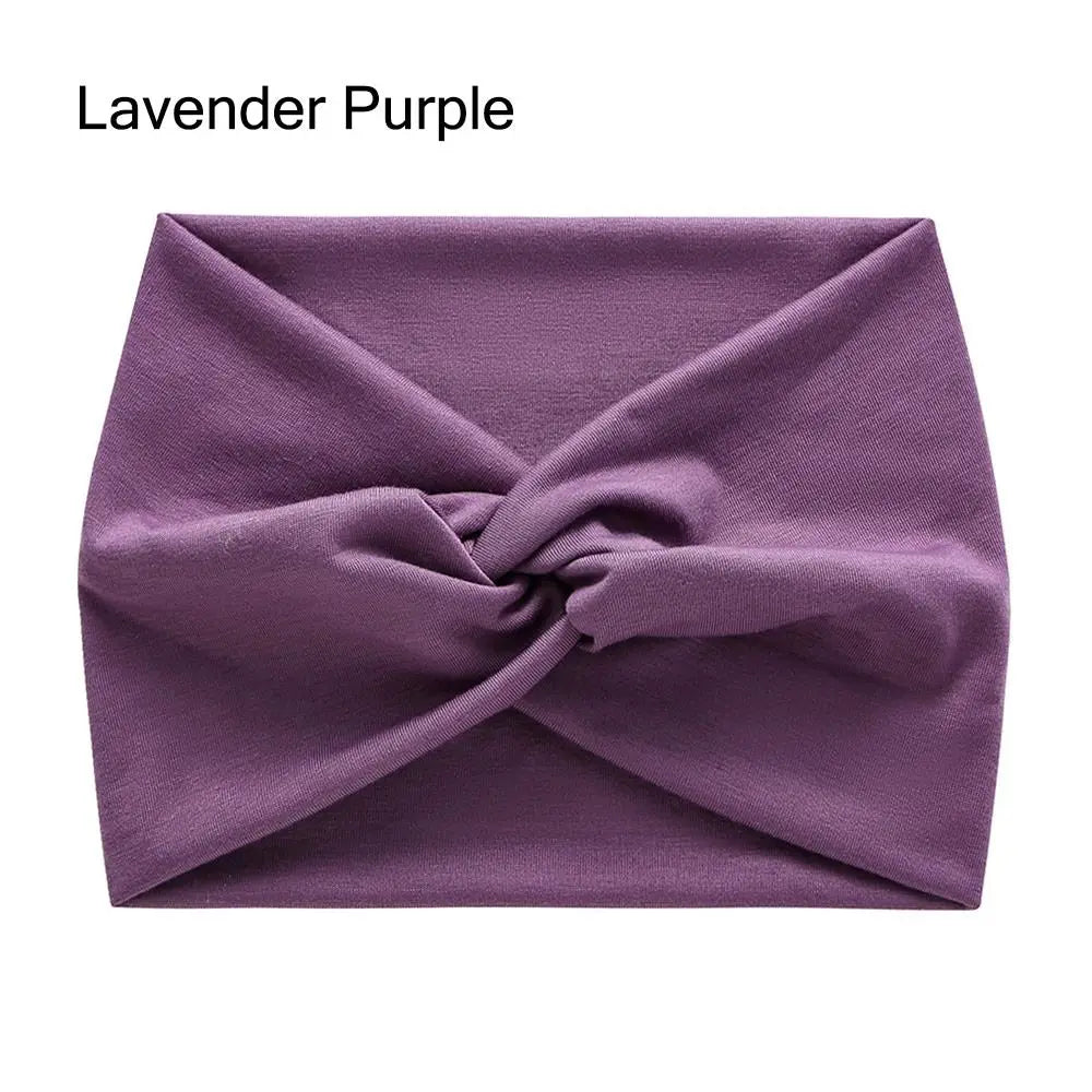 Fashion Colorful Wide Headbands Women Extra Large Turban
