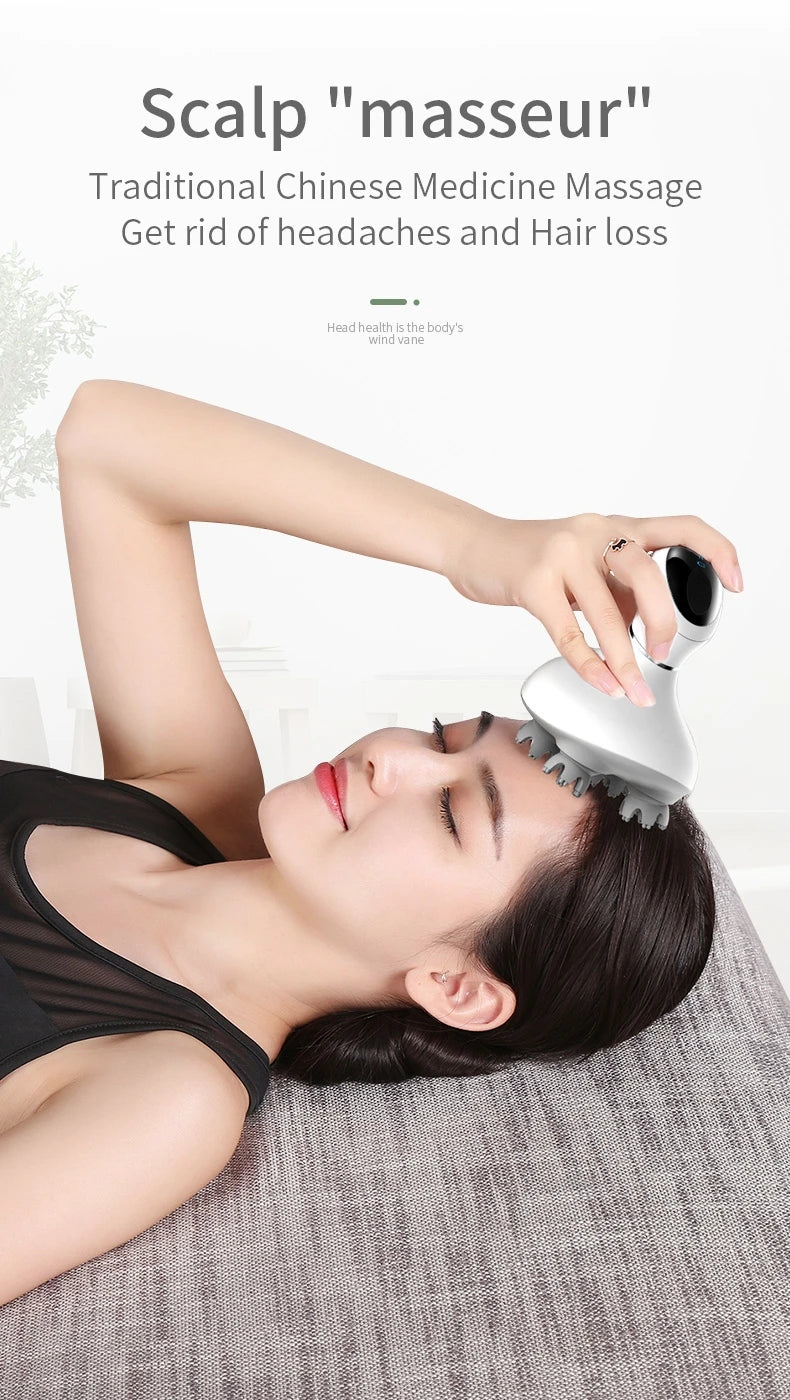 Head Massager Scalp kneading Vibration Waterproof Electric