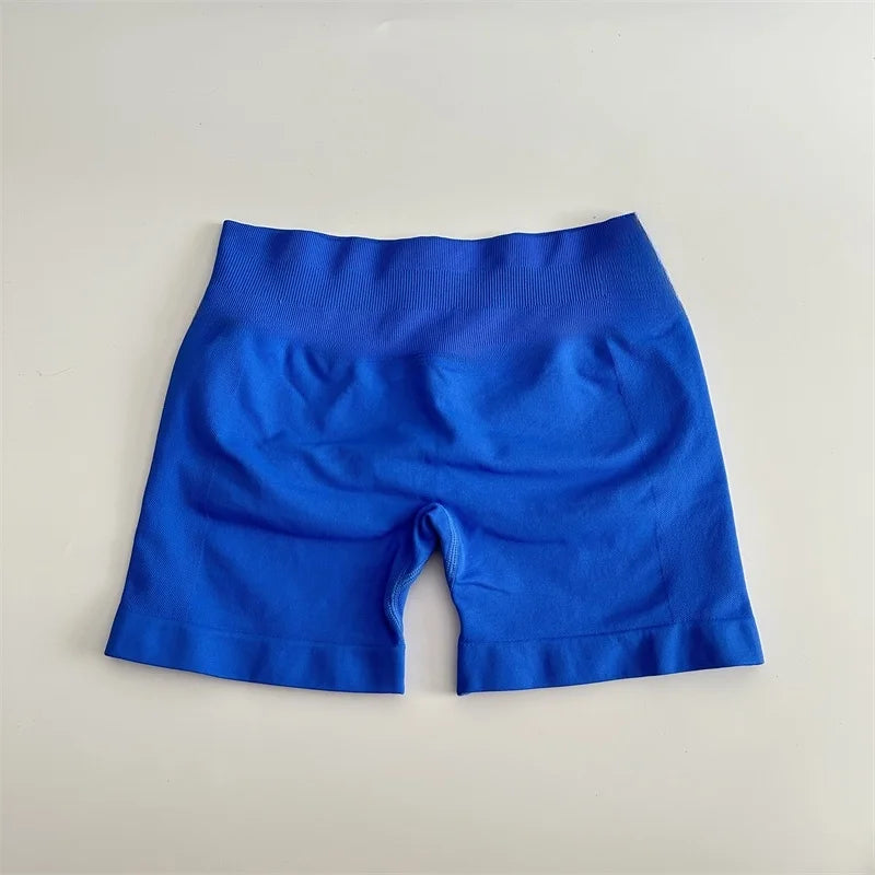 Yoga Shorts Low Ribbed Band Yoga Shorts Seamless Scrunch Bum