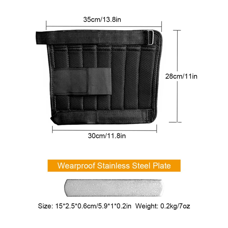 15-50kg Adjustable Weight Vest Weighted Fitness Training Set