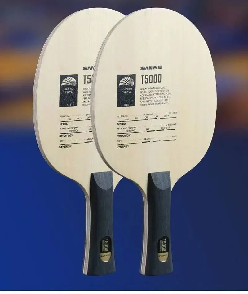 SANWEI T5000 Table Tennis Blade 5 Wood 2 Carbon Entry