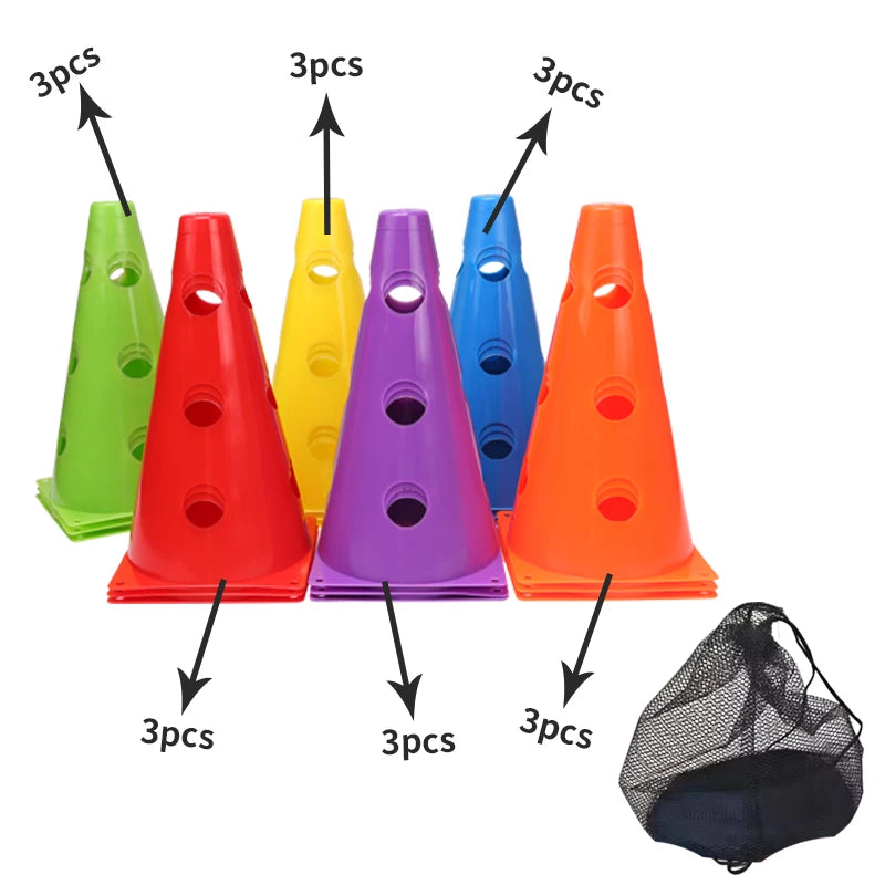 12PCS 18PCS 24PCS 30PCS 36PCS Durable Mark Cones Football