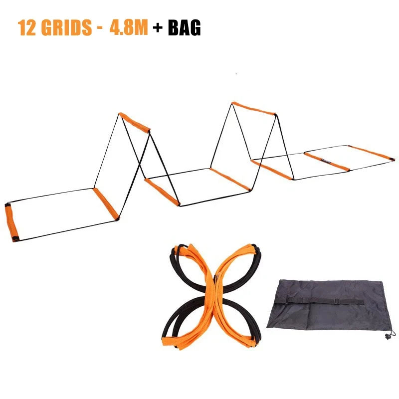 Dual-Purpose Soccer Training Jump Ladder Multifunctional